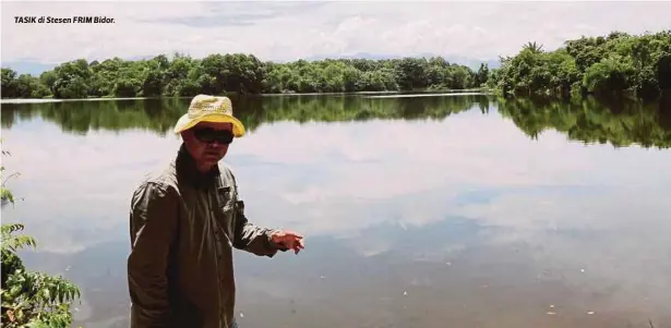  ??  ?? TASIK di Stesen FRIM Bidor.