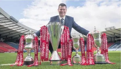  ??  ?? Excited SPFL chief Neil Doncaster