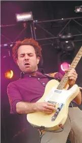  ?? JOHN DAVISSON/ASSOCIATED PRESS ARCHIVES ?? Taylor Goldsmith appears with Dawes, touring behind the recent album “We're All Gonna Die” at a Noise Pop concert at the Fillmore in San Francisco Feb. 21.