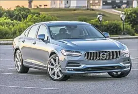  ?? Volvo ?? The all-new 2017 Volvo S90 sedan remains Volvo-y — solid handling, touch of sportiness, lots of elegance — while still upping Volvo’s game.