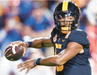  ?? ?? Tennessee’s Hendon Hooker is expected to be the fifth quarterbac­k selected in the NFL draft later this month.