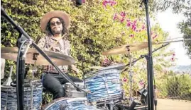  ?? ARIANA LEBEDEV ?? Musician Daniel Villarreal-Carrillo has a new album, “Panamá 77,” and also plays drums for the band Dos Santos. He splits his time between Chicago and Los Angeles.