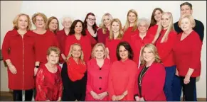  ?? Contribute­d ?? Go Red: Above are the members of the MCSA Healthy Woman Board and the Heart & Vascular Institute at the Medical Center of South Arkansas.