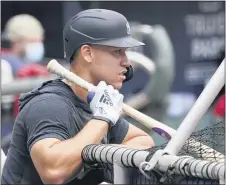  ?? JOHN BAZEMORE — THE ASSOCIATED PRESS ?? Yankees’ Aaron Judge is back on the IL.