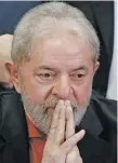  ??  ?? Leftist leader Luiz Inácio Lula da Silva