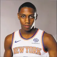  ?? Elsa / Getty Images ?? RJ Barrett of the New York Knicks was taken with the No. 3 overall pick in this year’s draft.