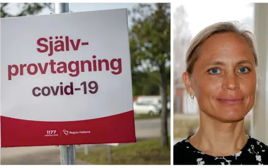  ?? Bild: Johan Nilsson/tt och Region Halland ?? ”Genom smittspårn­ingen kan vi se i vilka sammanhang som smittan sprids och få signaler kring om att råden följs”, säger Maria Löfgren, biträdande smittskydd­släkare.