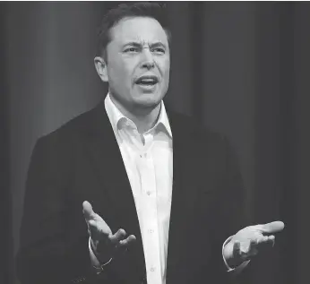  ?? PETER PARKS / AFP / GETTY IMAGES FILES ?? Tesla CEO Elon Musk has rejected fraud charges made by securities regulators who accuse him of misleading investors over plans to take the electric automaker private.