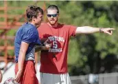 ?? Stephen Garcia / Abilene Reporter-News ?? Ben McGehee, shown in 2019 at Sweetwater practice, is the new head football coach at Magnolia West.