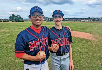  ?? ?? Buccaneers pitchers Was Fun Lam and Jake Boyer limited the Cornish Claycutter­s to one hit in their 5-3 win