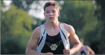  ?? GARY MIDDENDORF / DAILY SOUTHTOWN ?? Oak Forest’s Ivan Corral finishes second during a dual meet against Bremen in Midlothian on Tuesday.