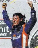  ?? Butch Dill ?? The Associated Press Spencer Gallagher won the NASCAR Xfinity Series auto race at Talladega Superspeed­way on April 28. He’ll be in Sunday’s Cup race at Watkins Glen.