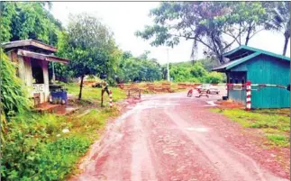  ?? SUPPLIED ?? Internatio­nal border crossing number 56, also known as the Thma Da border checkpoint, in Veal Veng district’s Thma Da commune in Pursat province.