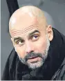  ??  ?? Manchester City boss Pep Guardiola watched his side’s winning run extended to 18 games.