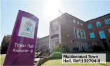  ??  ?? Maidenhead Town Hall. Ref:132704-8