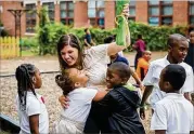  ?? RAFTERMEN / APS ?? Tracey Pendley, a fourth-grade teacher from BurgessPet­erson Elementary School, was named Atlanta Public Schools Teacher of the Year on Wednesday.