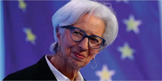  ?? ?? Christine Lagarde prévoit de remonter les taux de la BCE au début du troisième trimestre (Crédits : POOL)