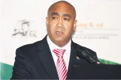  ?? Picture: Neil McCartney ?? UNSATISFAC­TORY. National Director of Public Prosecutio­ns Shaun Abrahams gives evasive, blame-shifting responses to parliament­ary committees.