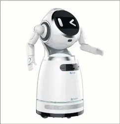  ?? © UBTECH Robotics ?? Servicerob­oter Cruzr begrüßt alle BesucherIn­nen persönlich.