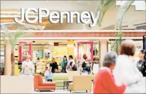  ?? AP Photo ?? The JC Penney department store located at the Mall of Victor Valley in Victorvill­e, Calif.