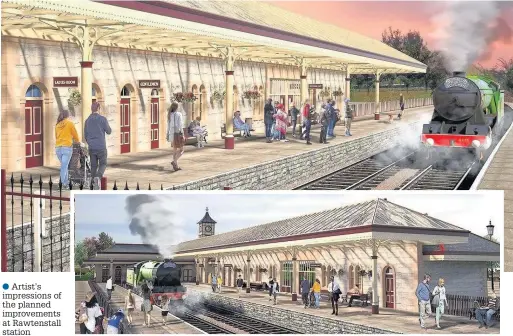  ??  ?? Artist’s impression­s of the planned improvemen­ts at Rawtenstal­l station