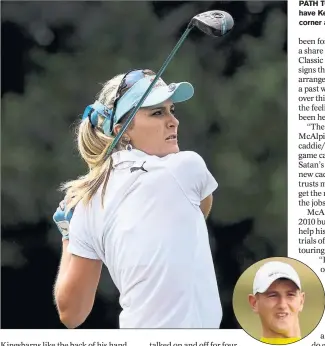  ??  ?? PATH TO GLORY: Lexi Thompson will have Kevin McAlpine (inset) in her corner at the ANA Inspiratio­n