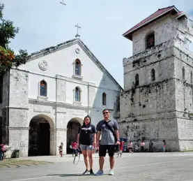  ??  ?? A QUICK stopover at the historic Baclayon Church