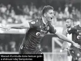  ??  ?? Marash Kumbulla duke festuar golin e shënuar ndaj Sampdorias