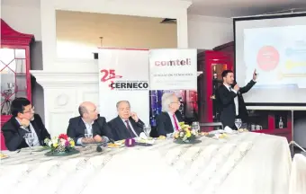  ?? ?? Presentaci­ón del Proyecto Agenda Digital del Mitic, en 2019, ante empresario­s. (Archivo)