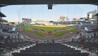  ?? Hearst Connecticu­t Media file photo ?? A view of Dunkin’ Donuts Park in Hartford during the 2017 high school state tournament­s.