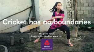  ??  ?? Natwest: attempting to connect with local communitie­s through sponsorshi­p deal