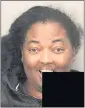  ?? PALO ALTO POLICE DEPARTMENT ?? Tyechia Denise Payton, 34, of Thornton was arrested Wednesday on a number of charges after a vehicle pursuit overnight in Palo Alto. A portion of her booking photo is covered because she made an obscene gesture.