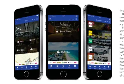  ??  ?? AirGuide’s Airport &amp; City Travel Guides &amp; Apps featuring interactiv­e airport maps &amp; POIs available online, mobile and Inflight.