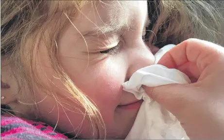  ?? THE NEWS ?? There has been a high number of students absent from Pictou County schools recently. Parents are being encouraged to talk with their children about how to prevent the spread of germs.