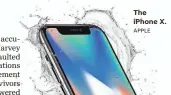  ??  ?? The iPhone X. APPLE