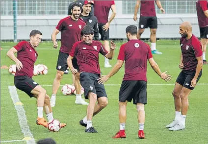  ?? FOTO: MIREYA LÓPEZ ?? Vuelta al trabajo El Athletic comienza hoy a preparar en Lezama los amistosos en Alemania del fin de semana