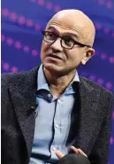  ??  ?? Gegenwind für Microsoft-CEO Satya Nadella? Seine Privacy-Politik bereitet europäisch­en Datenschüt­zern Kopfzerbre­chen.