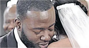  ??  ?? GABES Deku cries during his wedding to Anna in 2016... the post went viral and the couple became celebritie­s overnight.