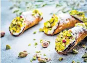  ?? ?? g The pastry that launched a Hollywood film: Sicily’s famous cannoli