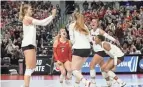  ?? ALIE SKOWRONSKI/COLUMBUS DISPATCH ?? Ohio State is hoping to reach its first volleyball regional final since 2004.