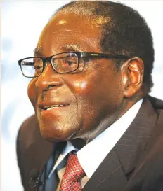  ??  ?? President Mugabe