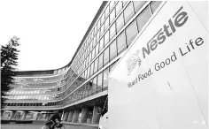  ??  ?? Festive sales, new products and trade promotions resulted in a 2.9 per cent increase in Nestle’s net profit for 2Q to RM166.16 million from the previous correspond­ing quarter’s RM161.43 million. — Reuters photo