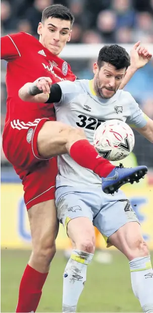  ?? Jan Kruger ?? Ross Sykes scored a stoppage time equaliser for Stanley in the clash against Fleetwood on Tuesday