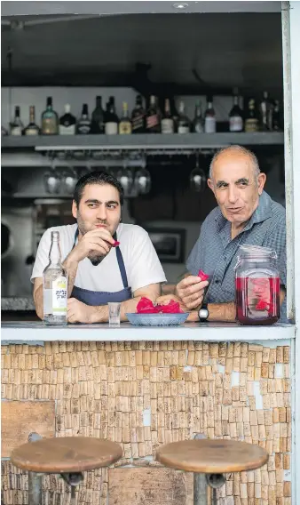  ?? PHOTOS: HELEN CATHCART/OPG ?? Israeli chef Tomer Amedi, left, who grew up in a “fairly traditiona­l” Jewish home in Jerusalem, says his Kurdish father, right, and Moroccan mother are both amazing cooks.