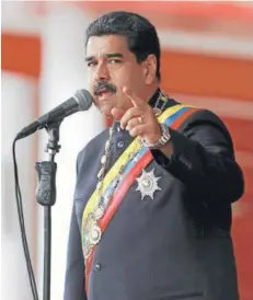  ?? FOTO: REUTERS ?? Nicolás Maduro seguirá adelante con la Asamblea Constituye­nte.