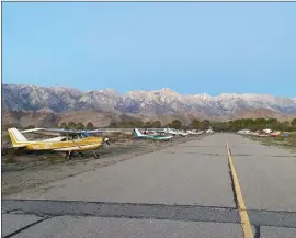  ?? Photo courtesy of Friends of Lone Pine Airport ?? Some of the planes that participat­ed in the Third Annual Backcountr­y Fly-In and Taildragge­r Jamboree.