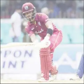  ?? Of CWI) (Photo courtesy ?? Shai Hope top-scored with 51 for West Indies.