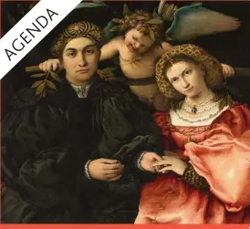  ??  ?? Lorenzo Lotto, Micer Marsilio Cassotti y su esposa Faustina. © Museo Nacional del Prado.