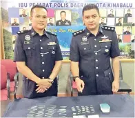  ??  ?? RAMPASAN dadah dianggarka­n bernilai RM10,600 pada harga pasaran tempatan.