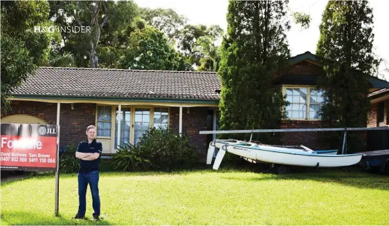  ??  ?? ABOVE Nick Maude, pictured outside his home in Sydney’s Castle Hill, says he and his neighbours are simply taking advantage of circumstan­ces they found themselves in to provide their families with a secure future.